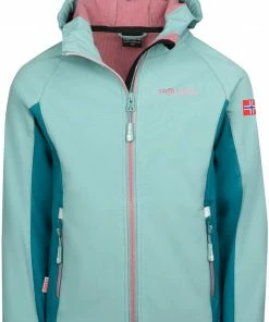 TROLLKIDS Kristiansand Jacket Girls, Roze/blauw