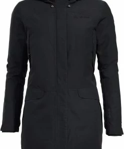 VAUDE Skomer Wollen Parka Dames, Zwart