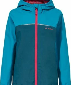 VAUDE Turaco II Jacket Kids, Blauw/groen