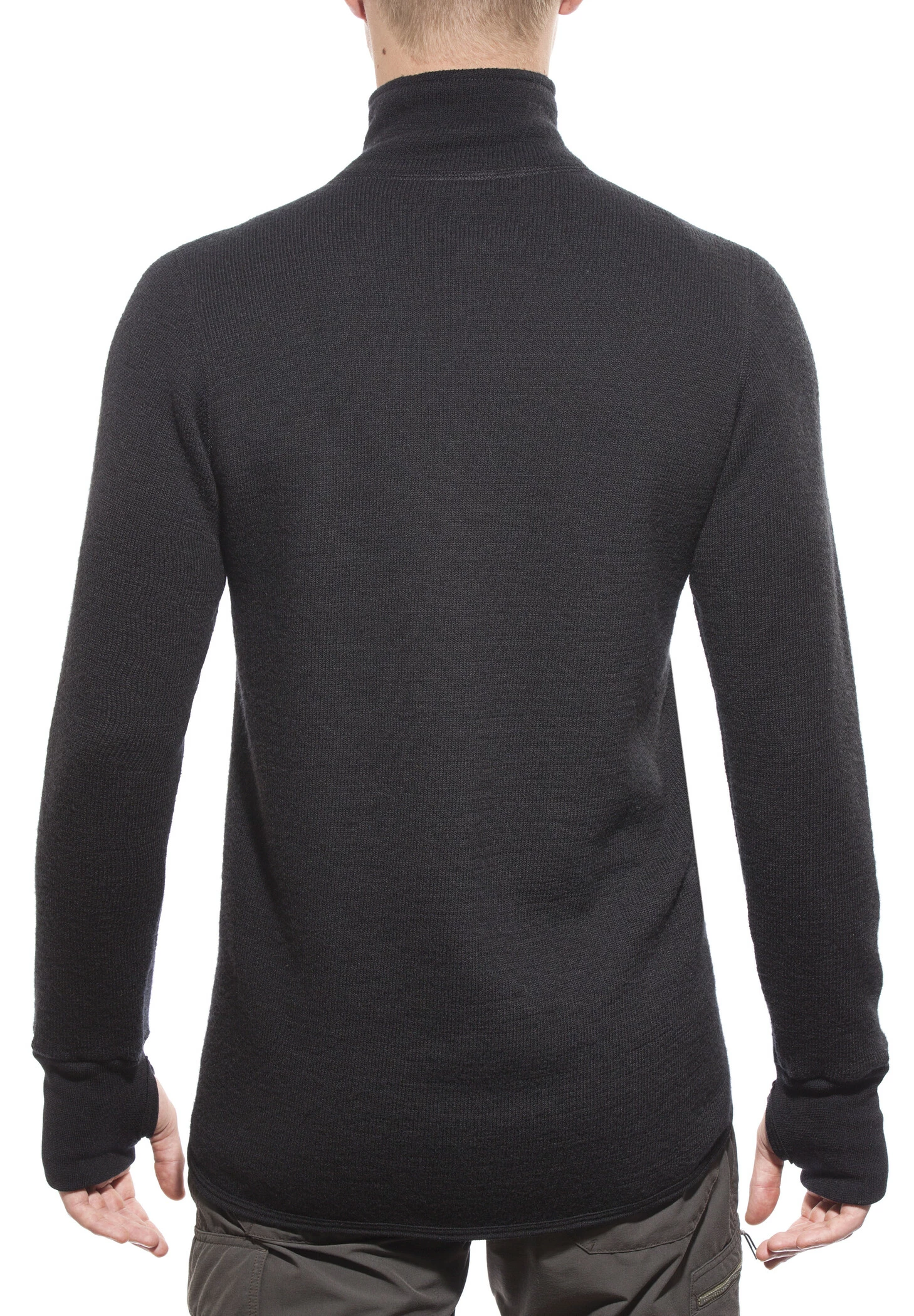 Woolpower 600 Jack Doorlopende Rits, Zwart 4 Woolpower 600 Jack Doorlopende Rits, Zwart - Afbeelding 4