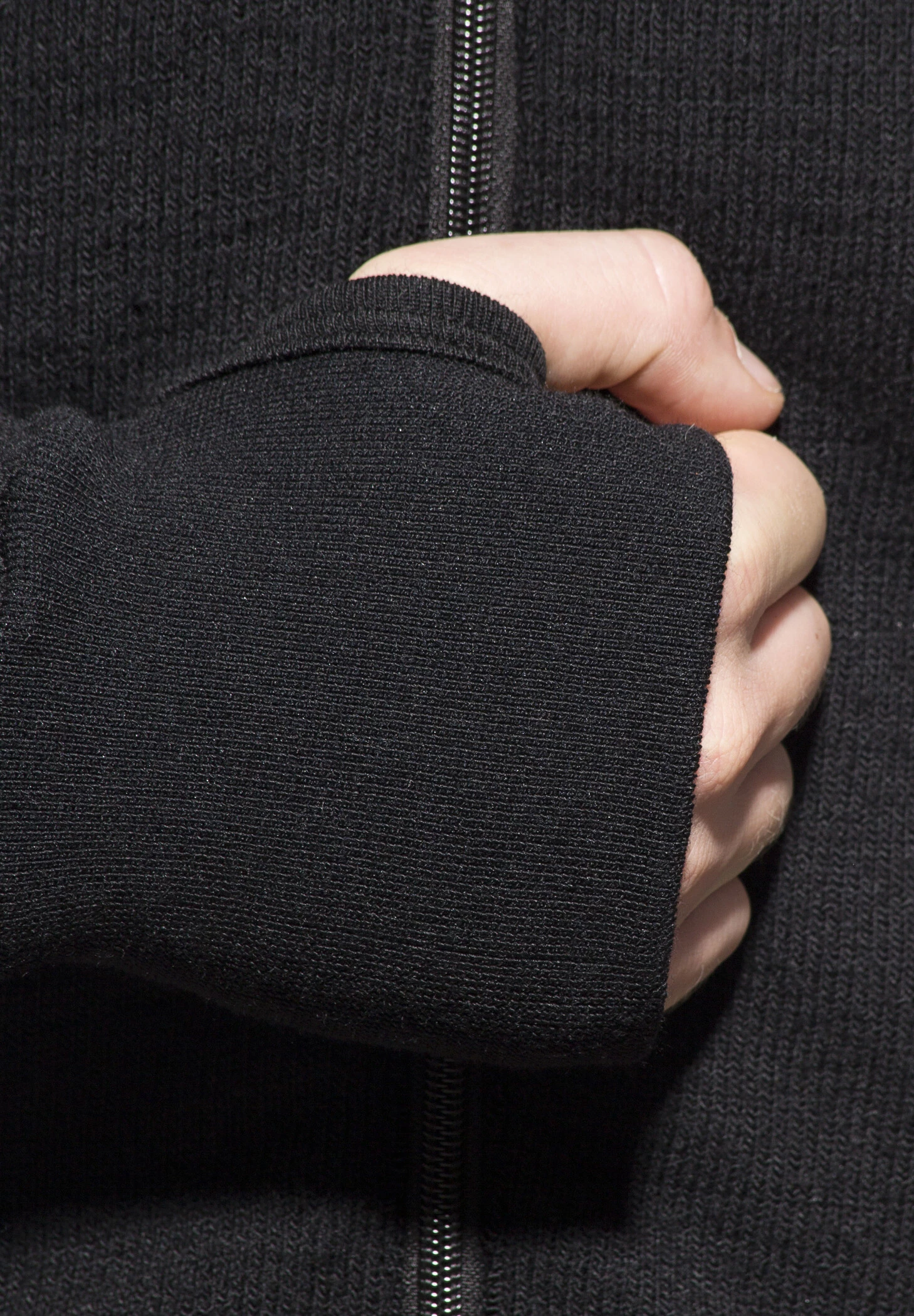 Woolpower 600 Jack Doorlopende Rits, Zwart 6 Woolpower 600 Jack Doorlopende Rits, Zwart - Afbeelding 6